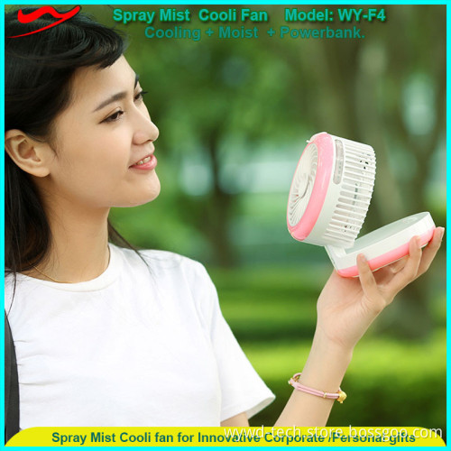 Popular portable mist battery fan rechargeable